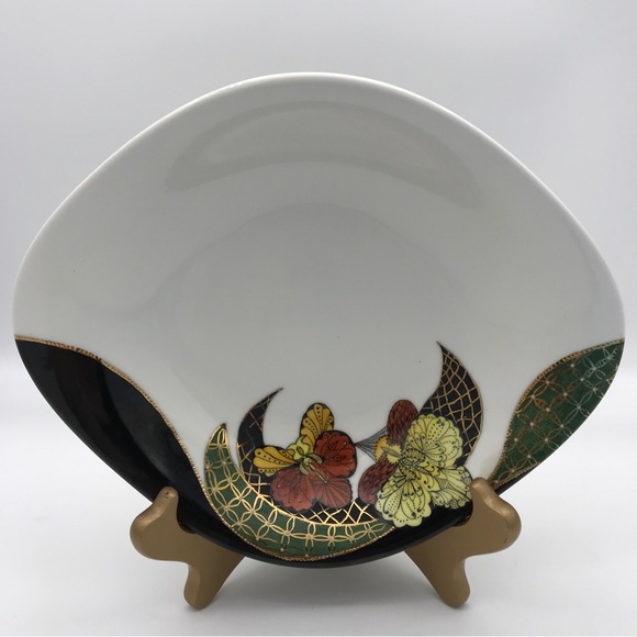 VILLEROY & BOCH RARE! Unique ! Dessert bowl ART NOVEAU Signed by Hannelore Paul - Picture 1 of 5